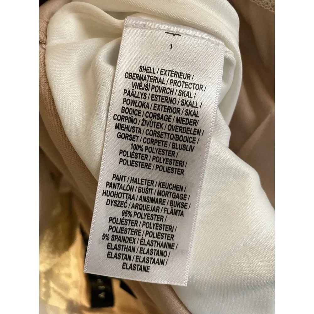 Aidan Mattox Ivory White Sequin Embellished Jumpsuit